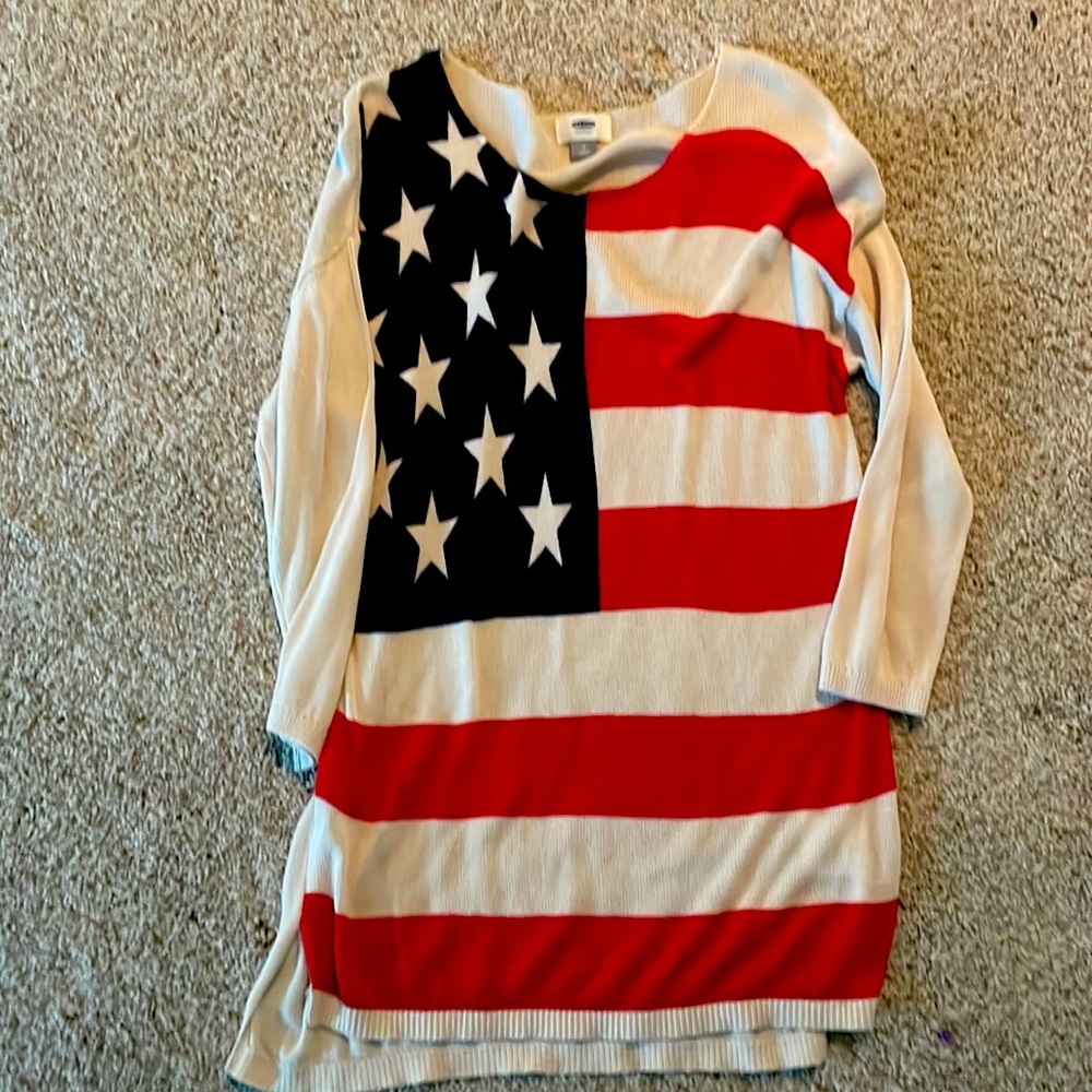 Old Navy Flag Sweater